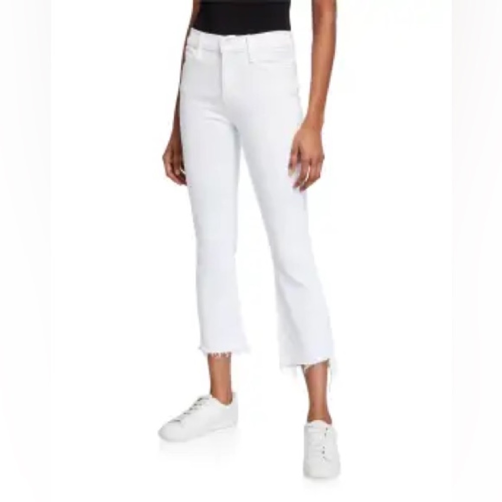 MOTHER DENIM insider crop step fray jeans white. New Without Tags Size 25. $150